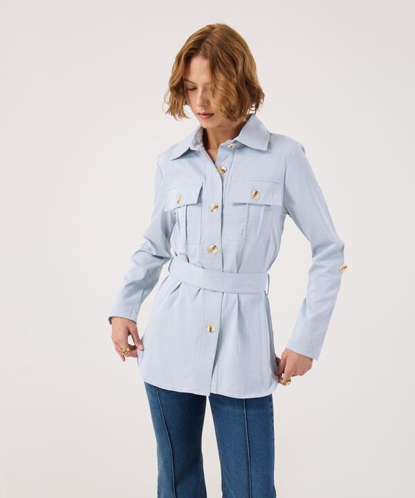 Chaqueta unicolor con bolsillos  image number null