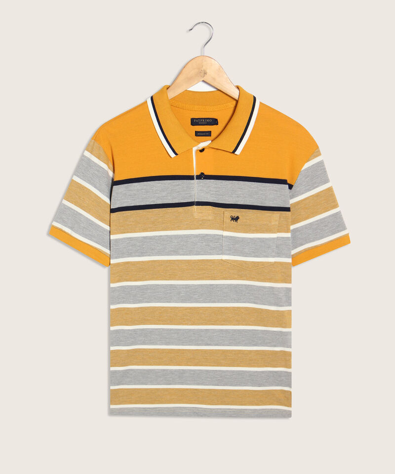 Polo Cuello Tejido  Prete&ntilde;ido Con Bolsillo