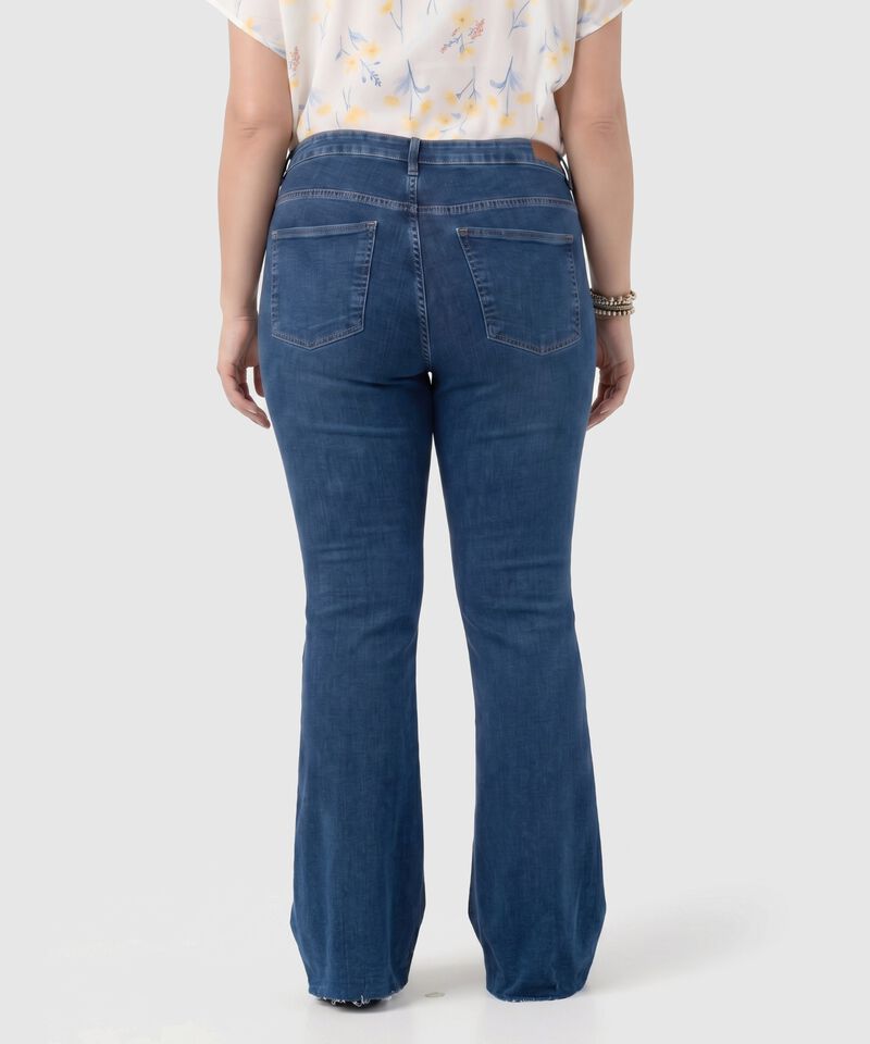 Jeans Flare De Tiro Alto Para Mujer Curvy