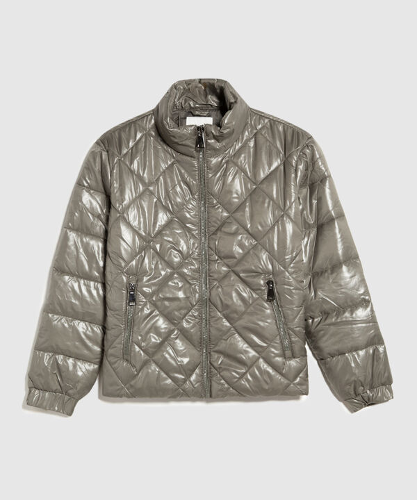 Chaqueta Acolchada Efecto Brillante