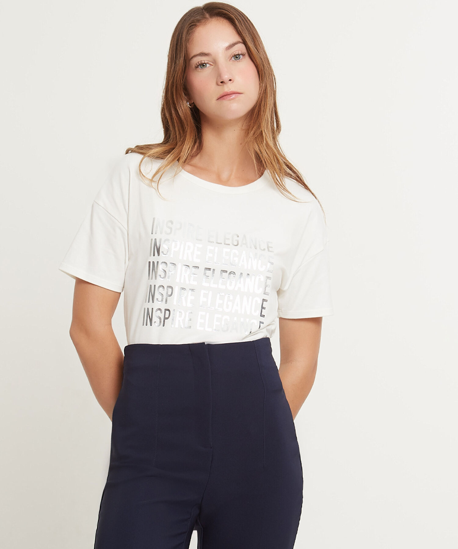 Camiseta Manga Corta Corrida Con Screen En Frente