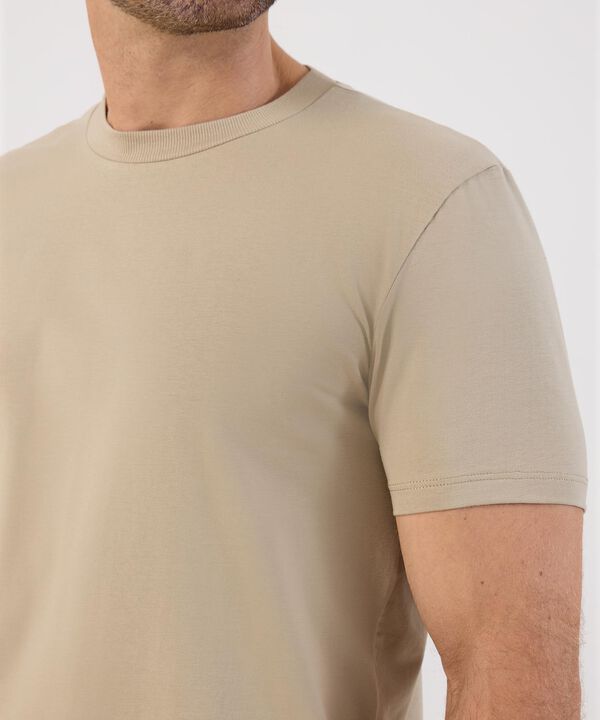Camiseta B&aacute;sica Cuello Redondo Para Hombre image number null