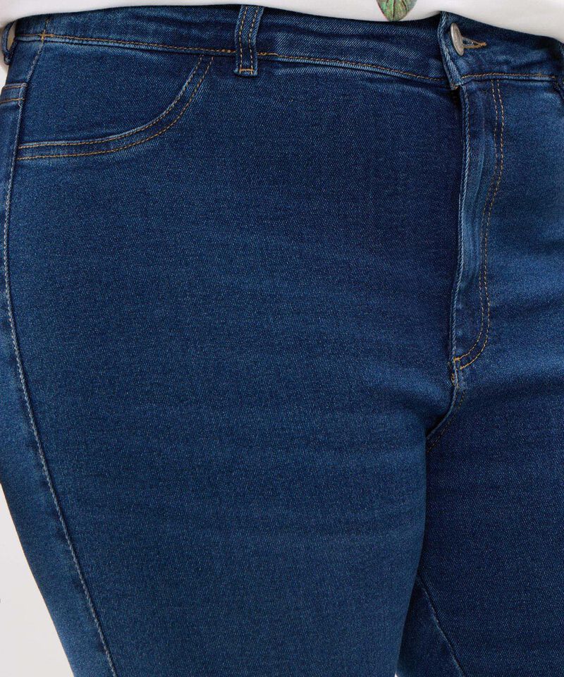 Jean Jegging Con Boton Tono Azul Medio