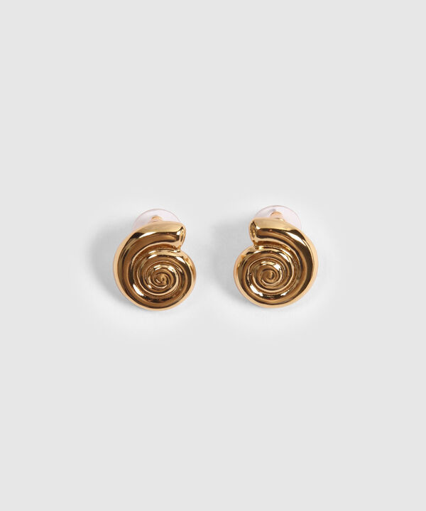 Aretes en Espiral Dorados image number null