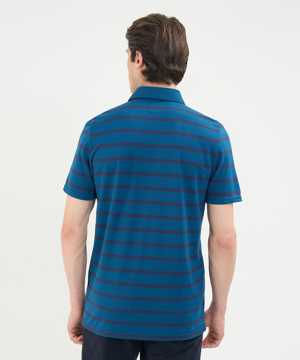 Polo Cuello Duro con Franjas