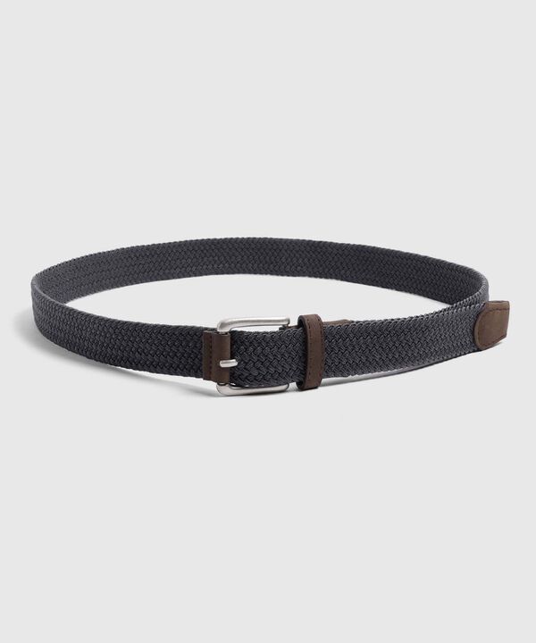 Cinturón Trenzado Elástico Diseño Compacto Para Hombre image number null