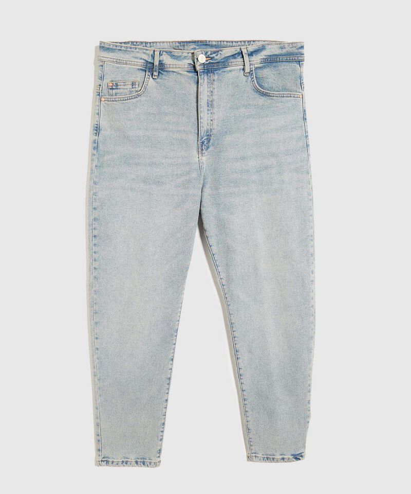 Jeans Mom Con Desgastes
