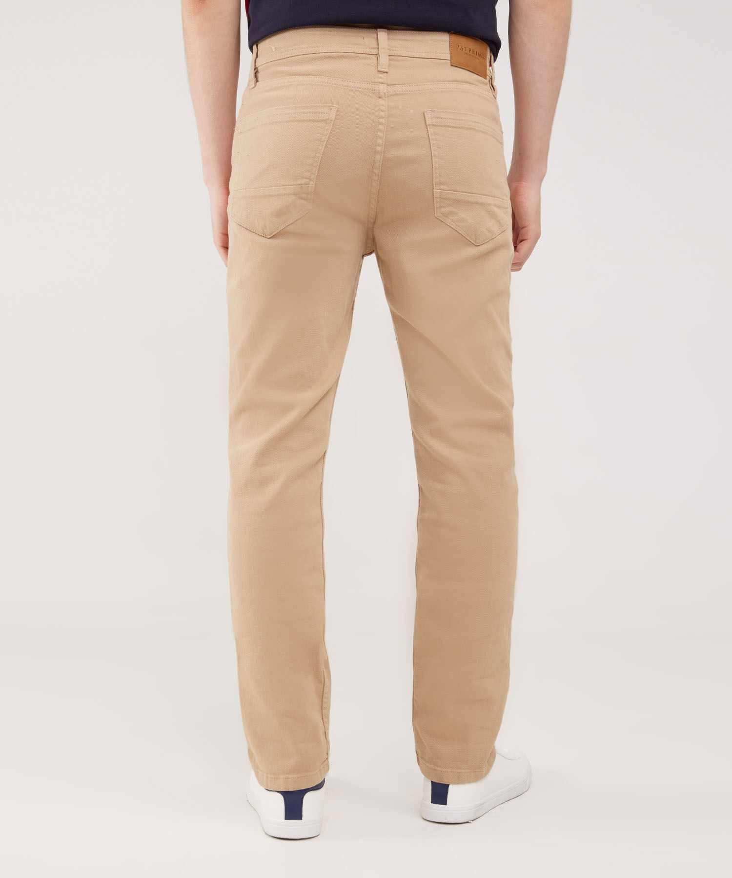 Pantalón Cinco Bolsillos Color Beige