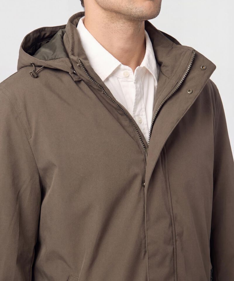 Chaqueta Tipo Parka Con Capucha Para Hombre