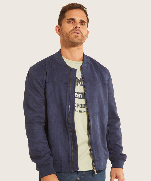 Chaqueta Tipo Bomber Con Bolsillos image number null