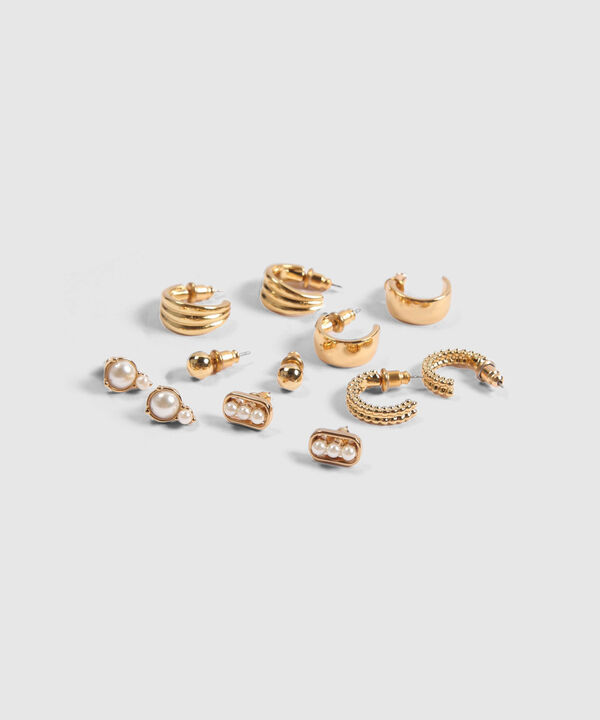 Set x 6 Aretes Dorados en Medialuna image number null