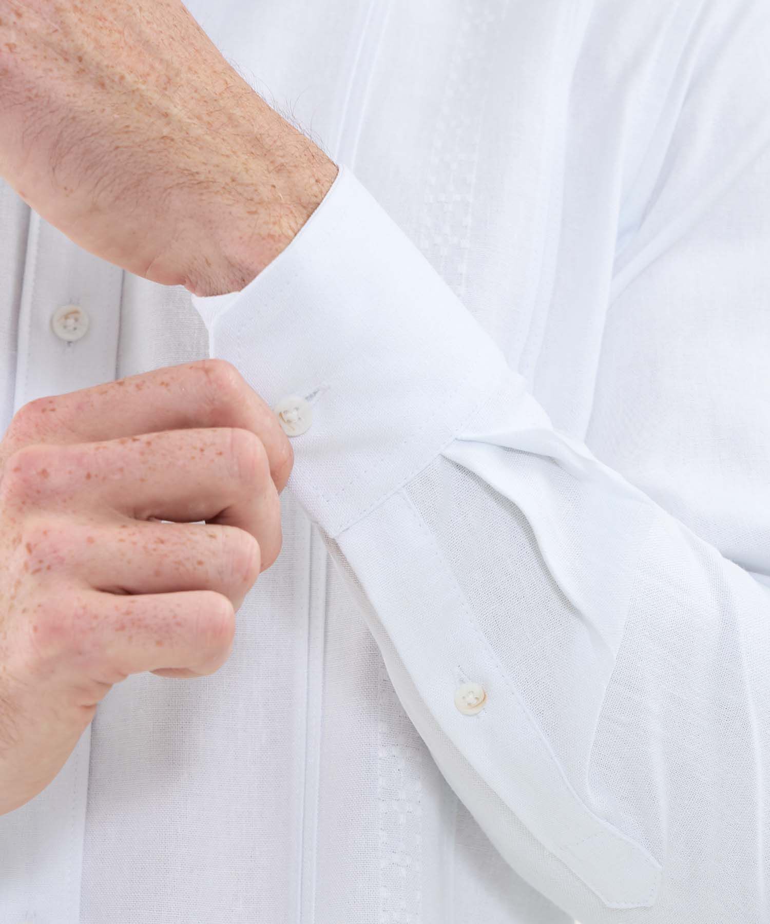 Camisa Guayabera Manga Larga Con Bordado