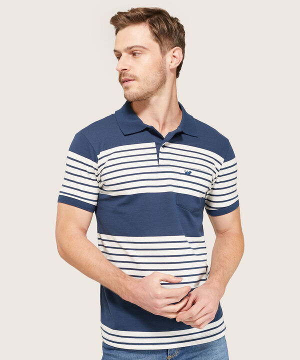 Polo Cuello Y Puños Tejidos
