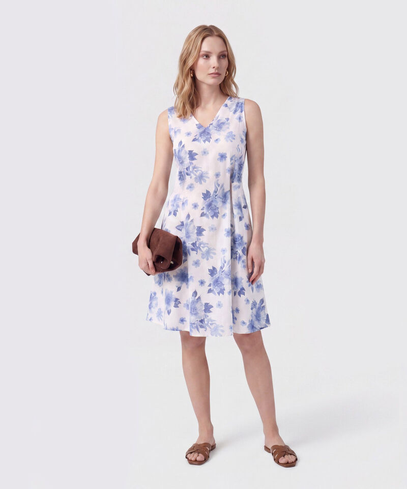 Vestido Midi Con Cintur&oacute;n Mujer