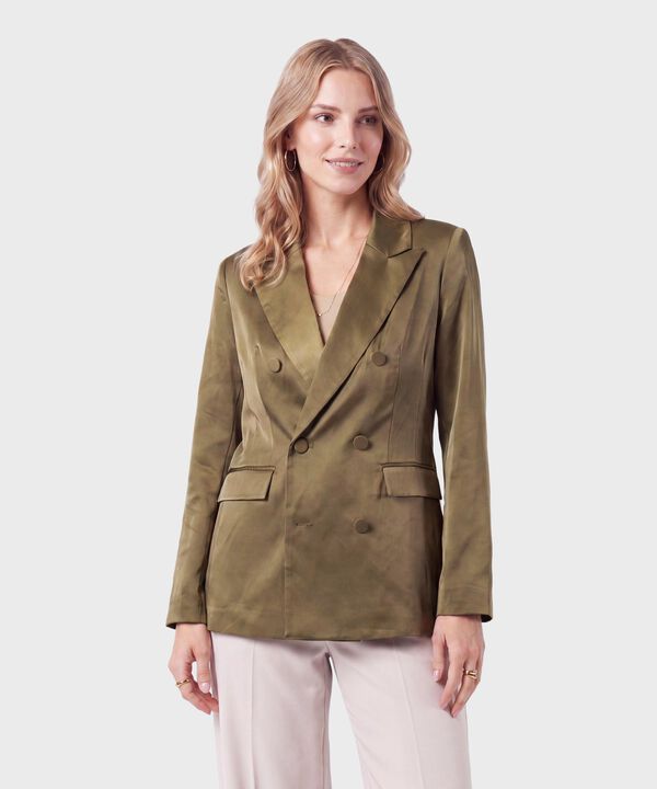 Blazer Cruzado Con Solapa Cl&aacute;sica image number null