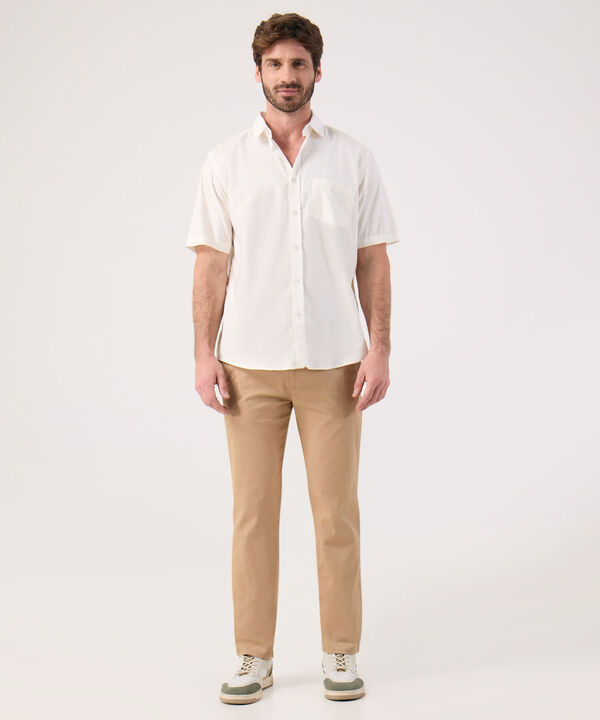 Camisa con Estampado de Puntos image number null