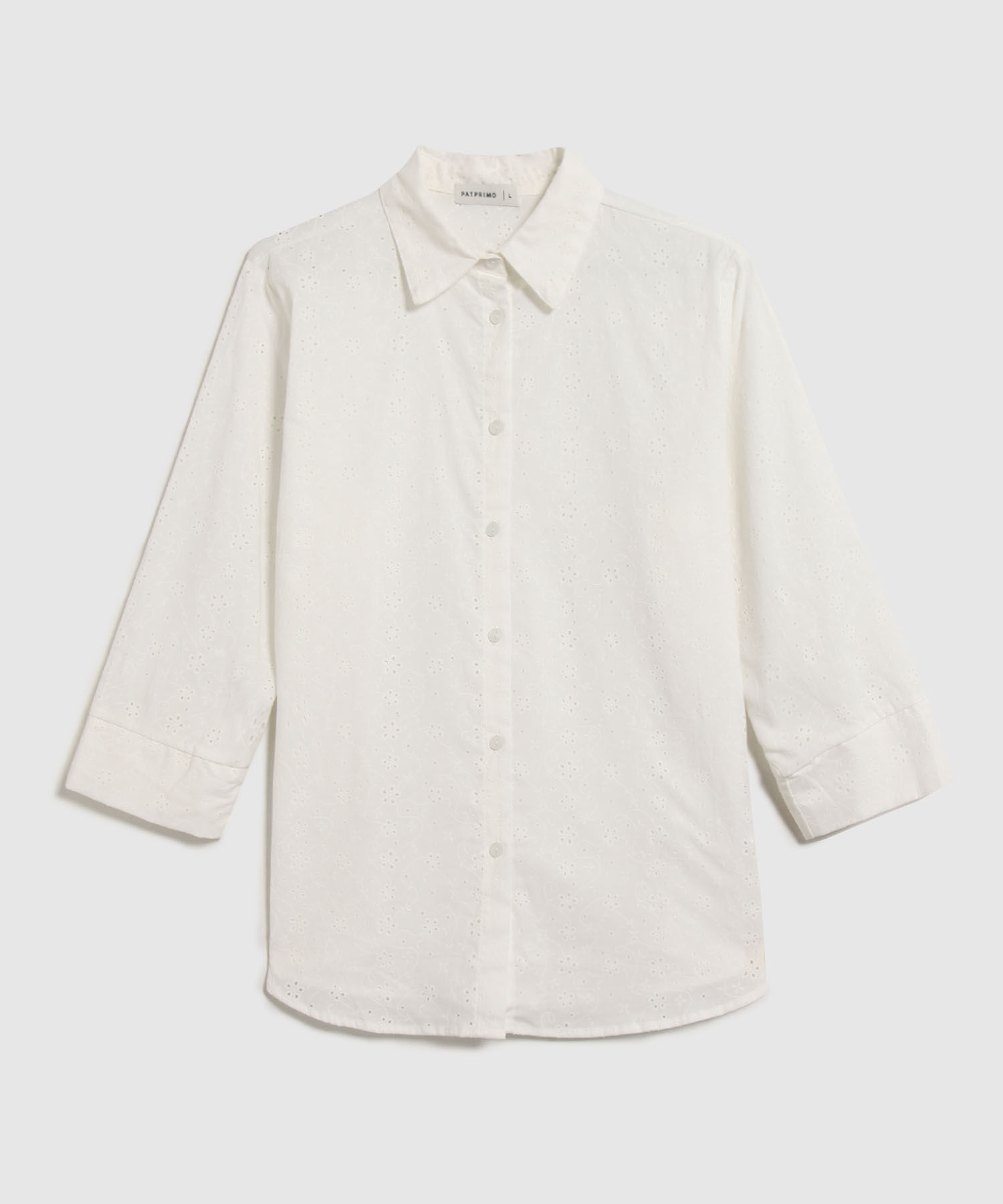 Camisa Texturizada Manga 3/4 