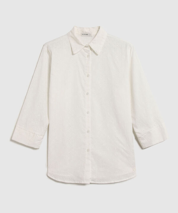 Camisa Texturizada Manga 3/4  image number null
