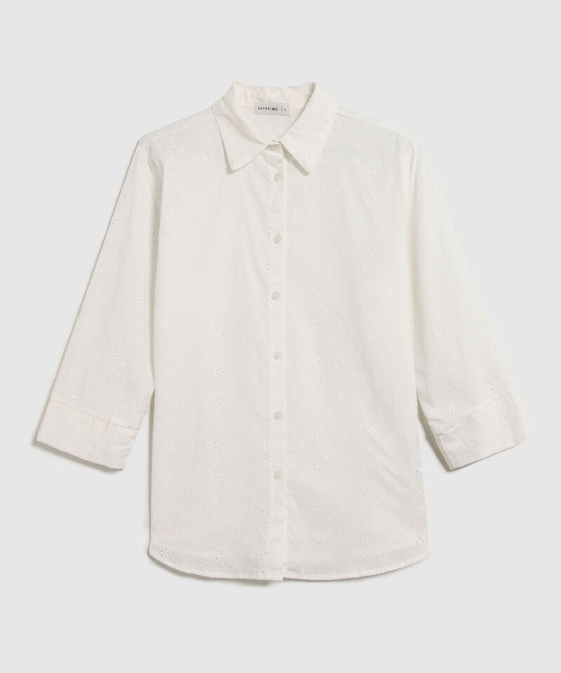 Camisa Texturizada Manga 3/4 