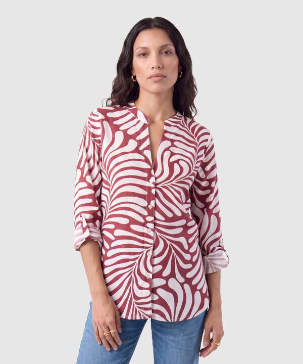 Blusa Manga Ajustable Para Mujer image number null