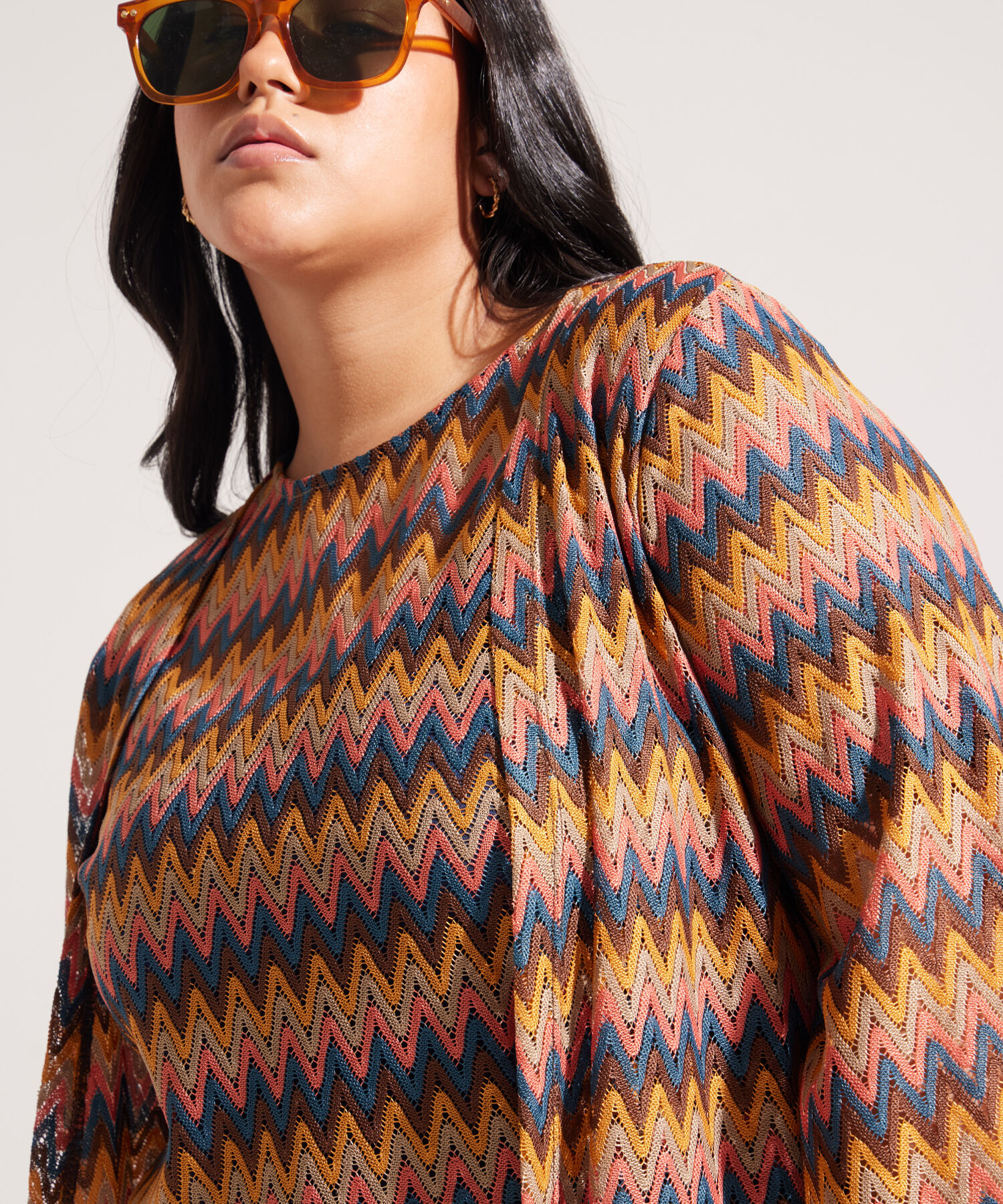 Saco Tipo Missoni Abierto