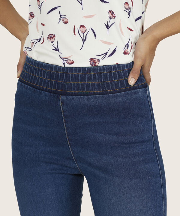 Jegging Tiro Alto Tono Oscuro