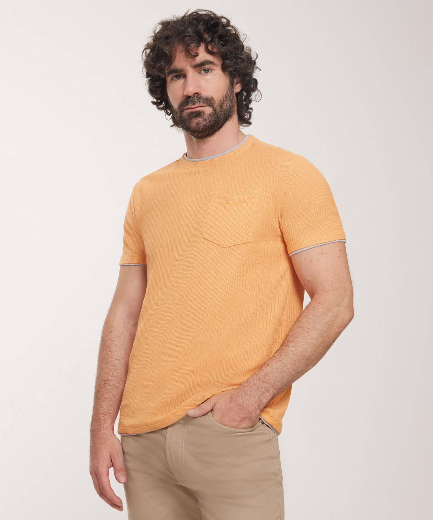 Camiseta Cuello Redondo Unicolor