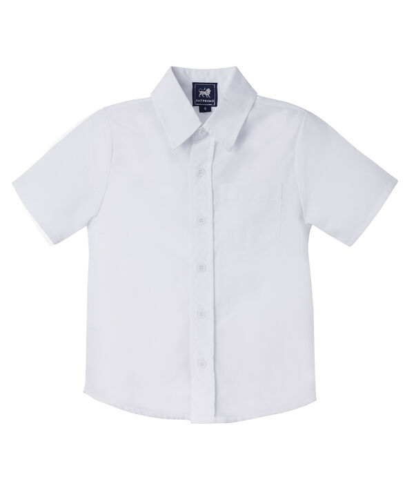 Camisa Niño Escolar Manga Corta Unicolor image number null