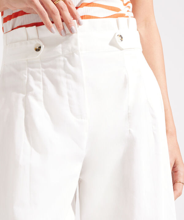 Pantalón Culotte Con Charreteras