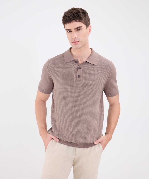 Polo Unicolor Tejida image number null