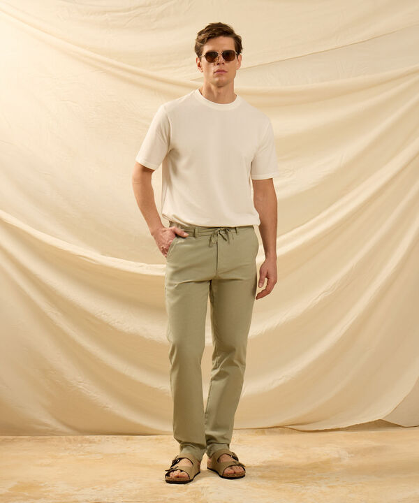 Pantal&oacute;n Casual con Cord&oacute;n Ajustable Para Hombre