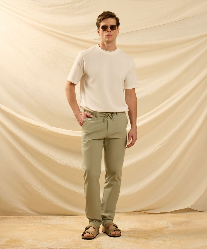 Pantal&oacute;n Casual con Cord&oacute;n Ajustable Para Hombre