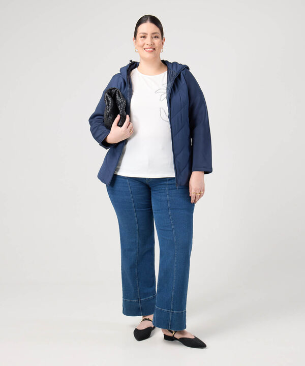 Chaqueta Acolchada Con Capucha Mujer Curvy