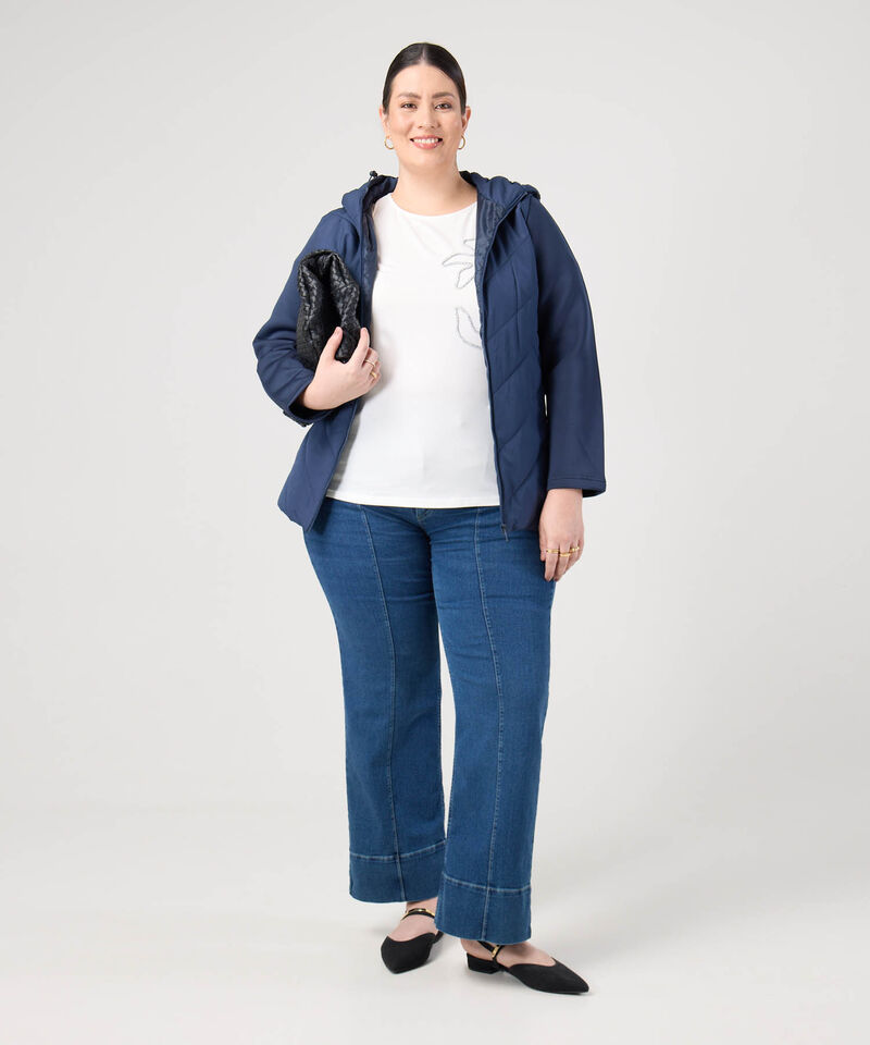Chaqueta Acolchada Con Capucha Mujer Curvy
