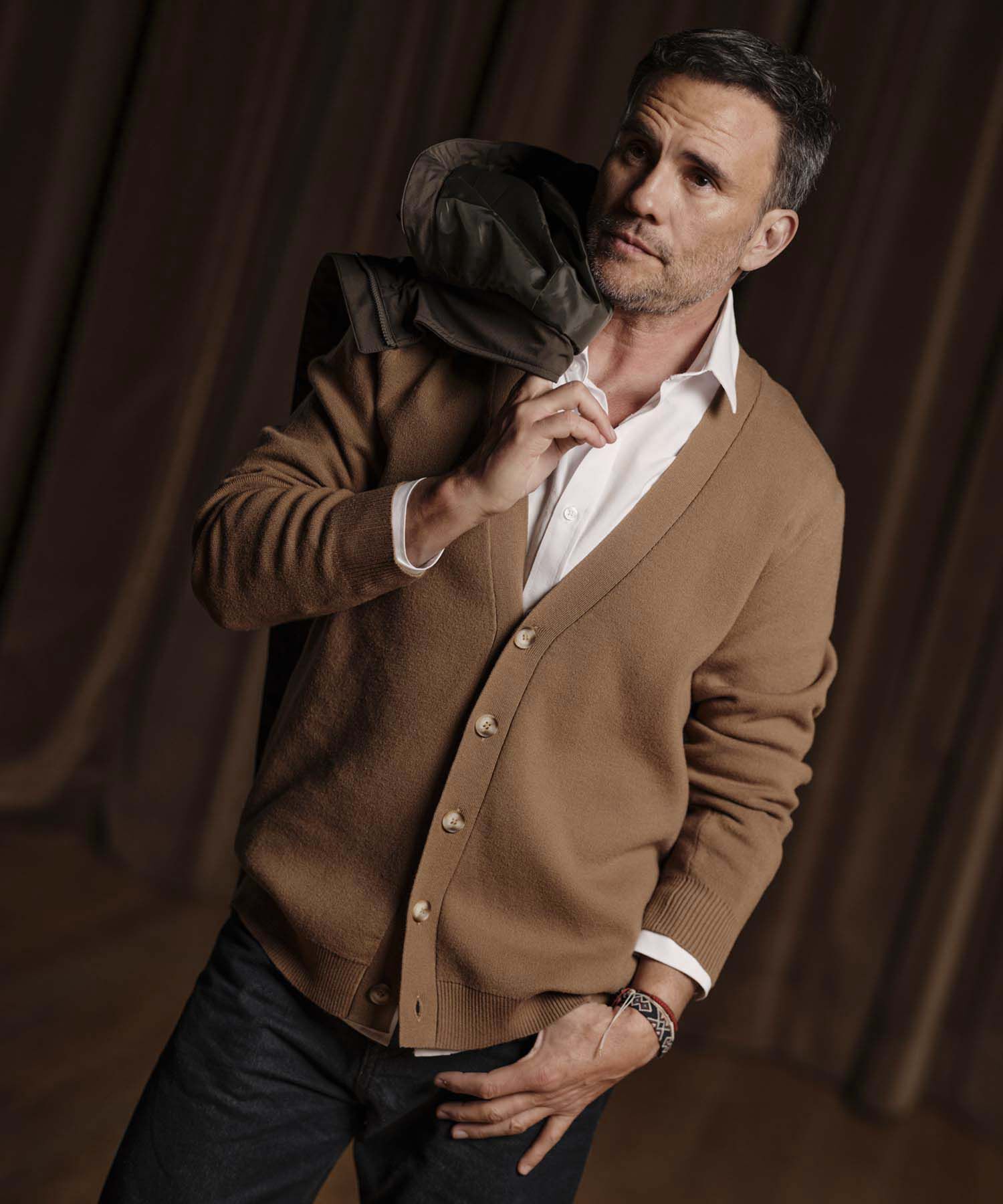 C&aacute;rdigan con Botones para Hombre