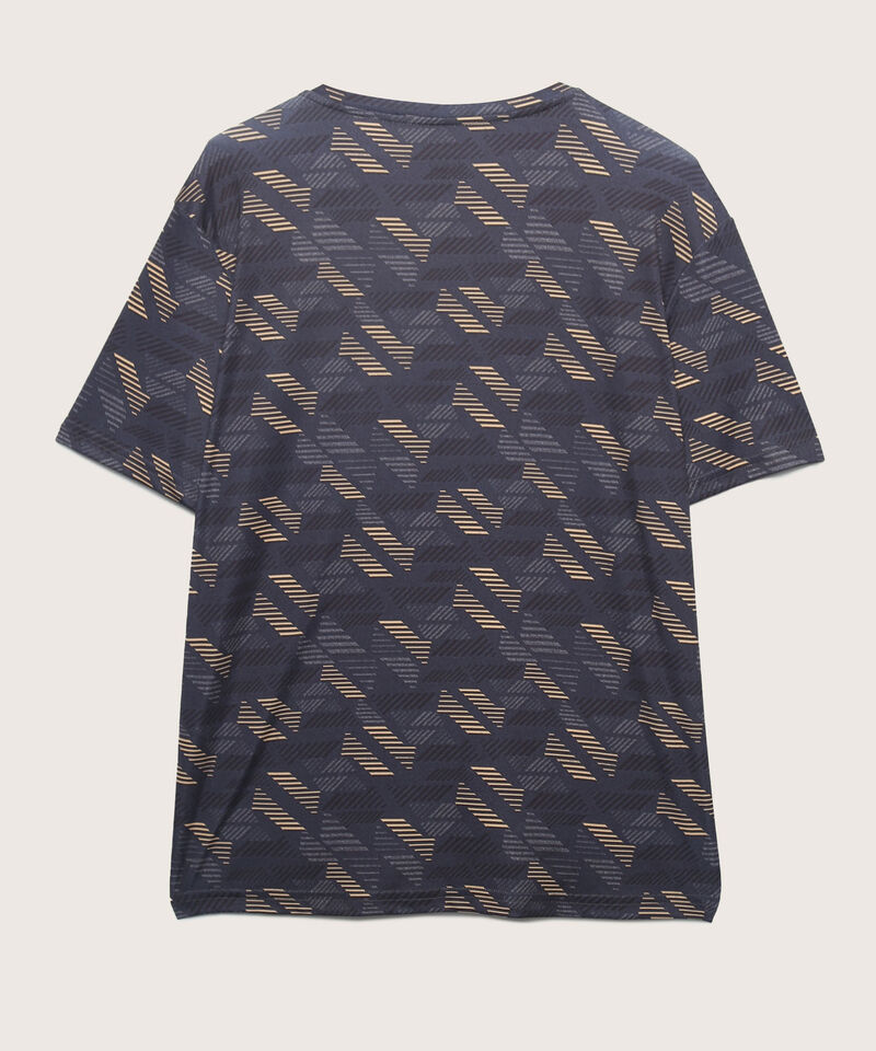 Camiseta Manga Corta, Cuello V Sublimada Con Screen