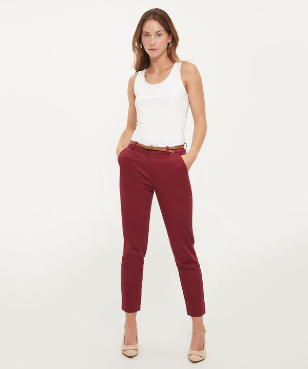 Pantalon Basico Bolsillos Diagonal image number null