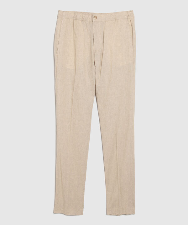 Pantalón Tipo Chino En Lino