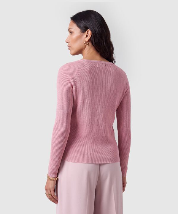 Saco Tejido Escote V Para Mujer