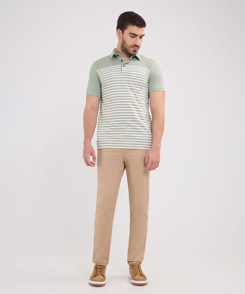 Polo Preteñida, Cuello Duro Con Bolsillo