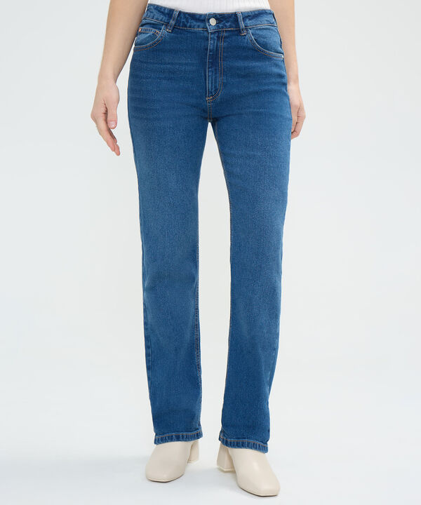 Jeans Straight Tono Medio image number null