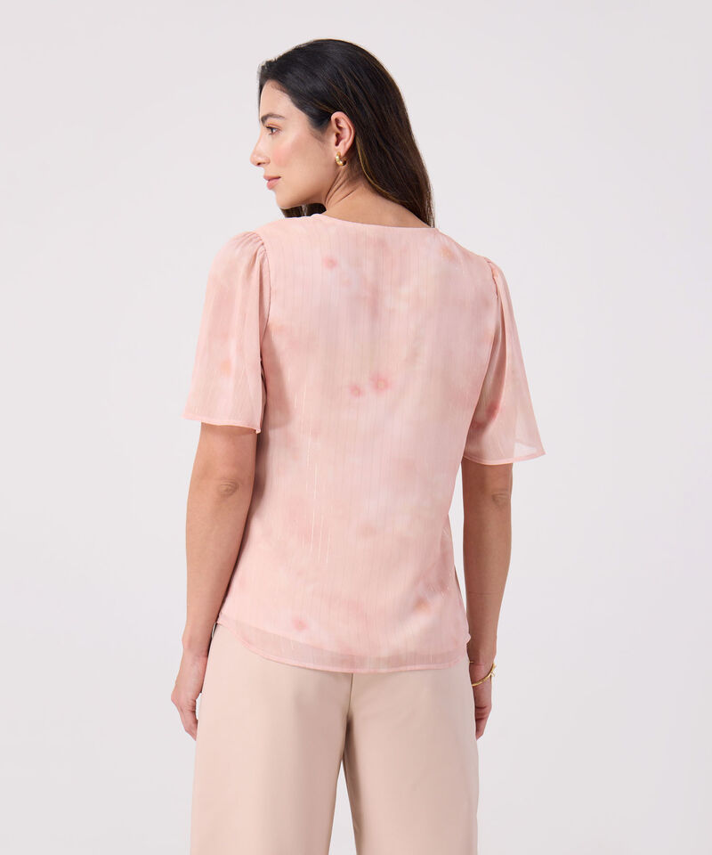 Blusa Cuello V Con Detalle