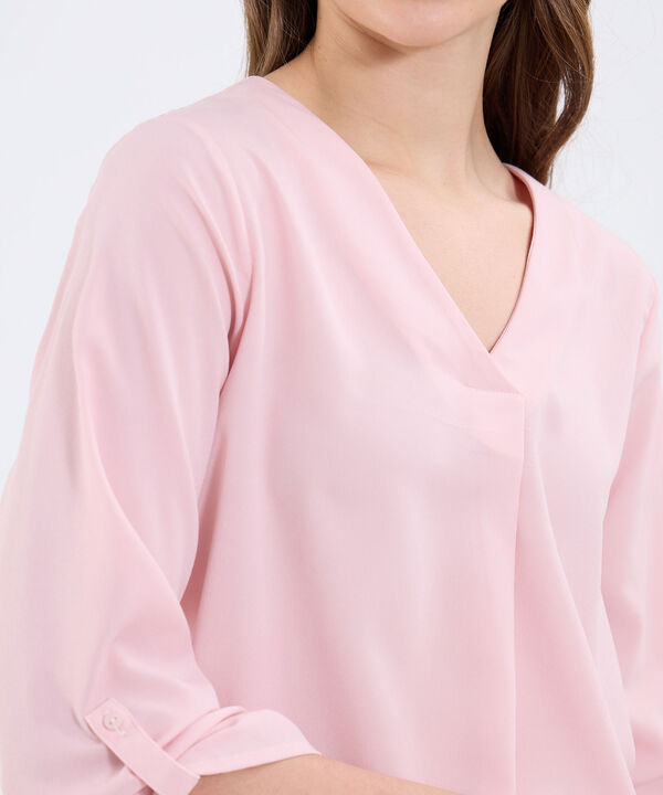 Blusa Manga ¾ Unicolor image number null