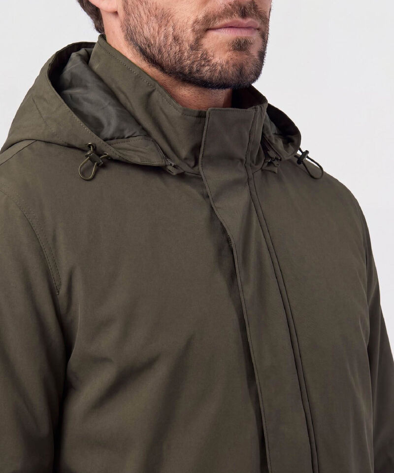 Chaqueta Tipo Parka Con Capucha Para Hombre