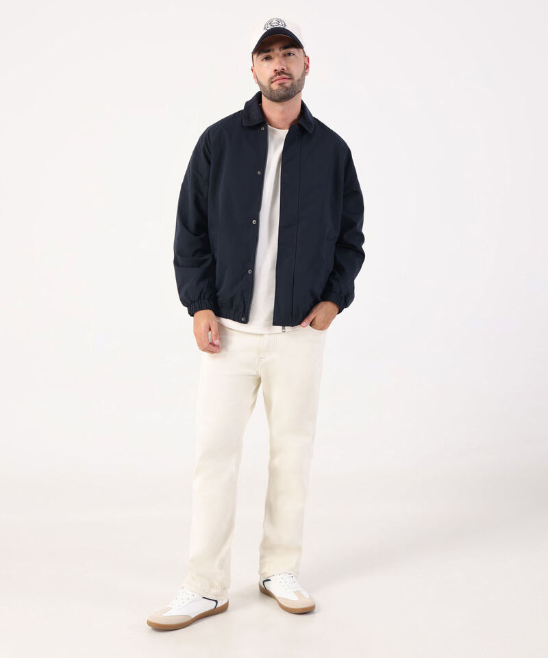 Chaqueta Harrington Con Cuello De Pana