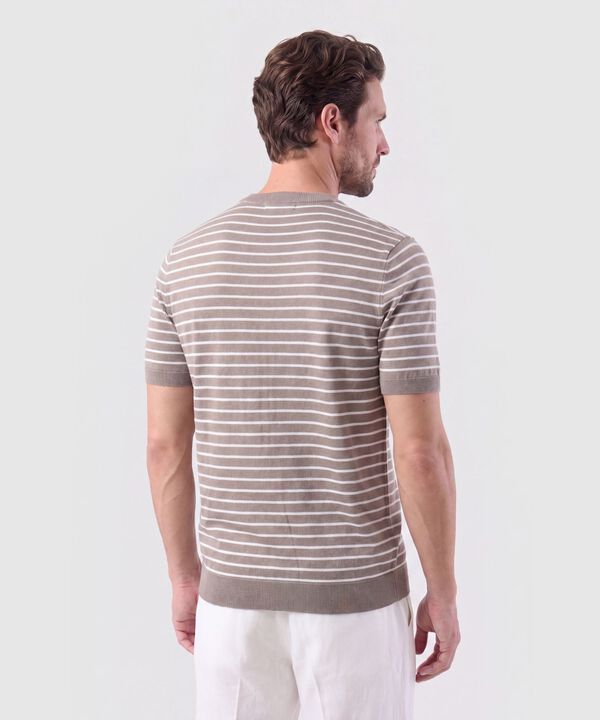 Camiseta Tejida Cuello Redondo Hombre