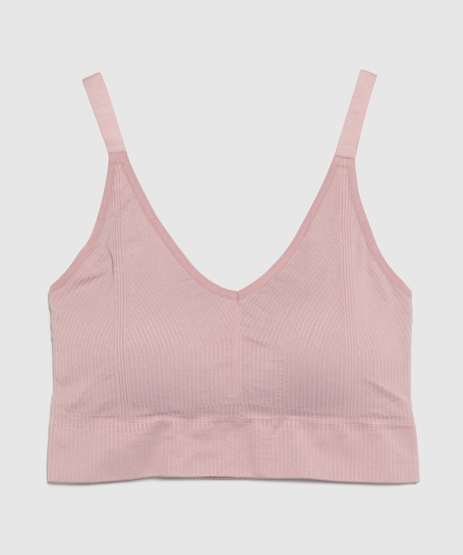Top Top Seamless Escote V Con Tiras Ajustables
