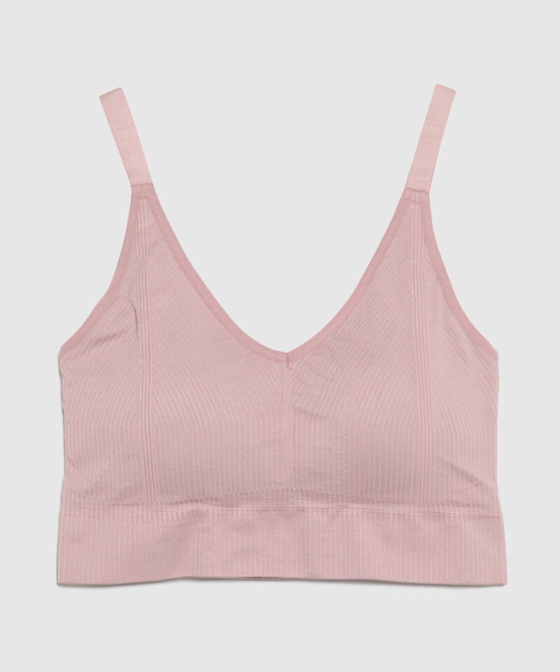 Top Top Seamless Escote V Con Tiras Ajustables