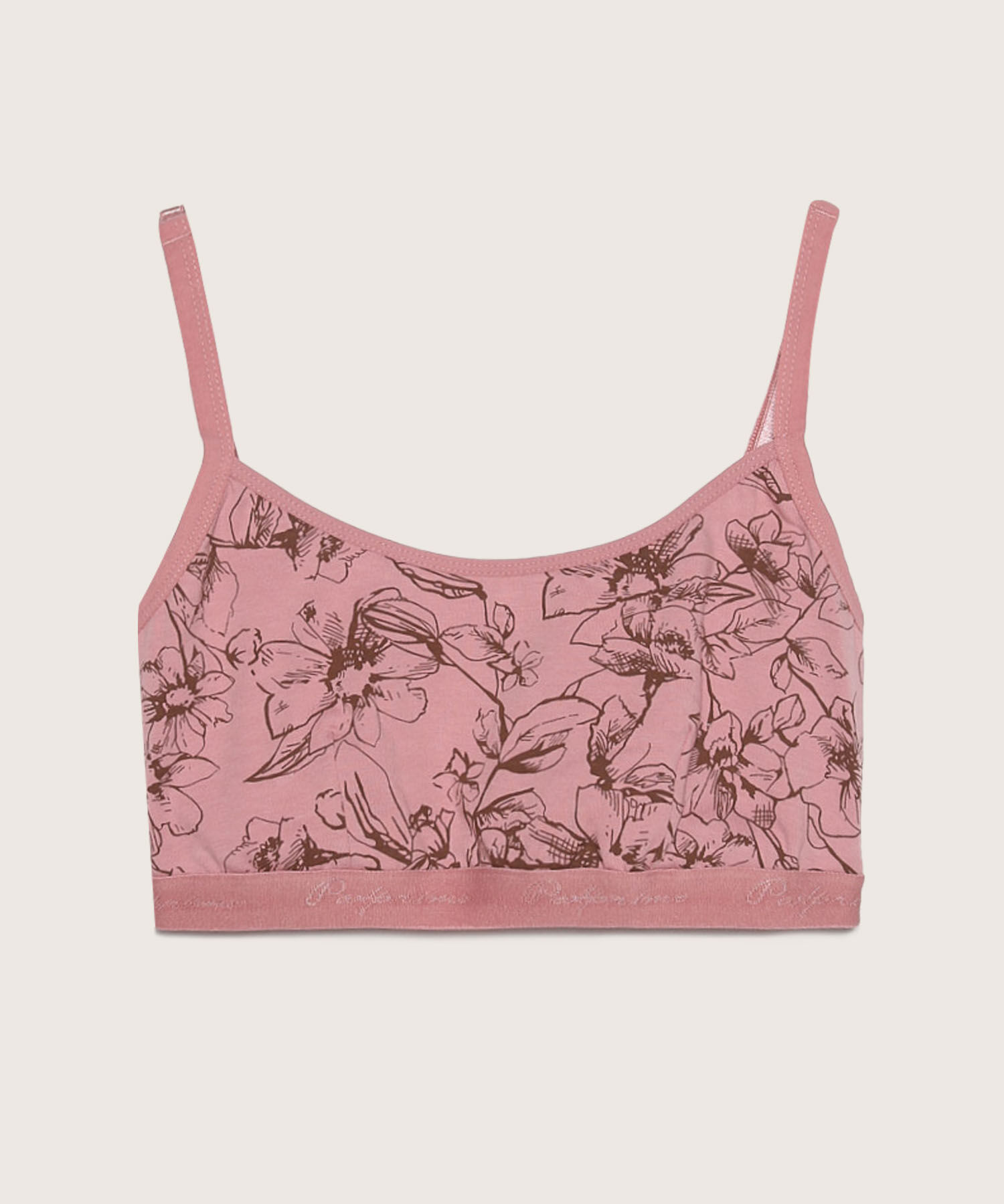Top Básico Estampado En Algodón