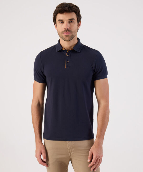 Polo Slim Fit Con Detalles En Contraste image number null